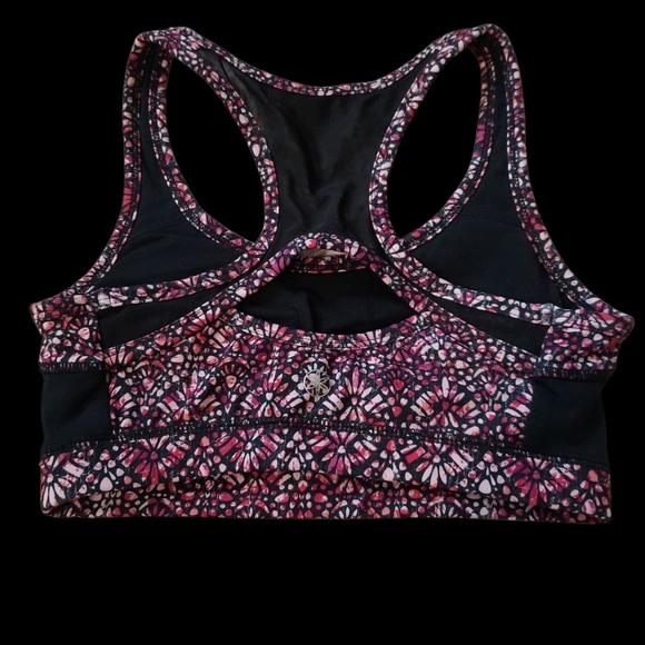 Gaiam XS Women's Black and Pink Sports Bra - Picture 9 of 9